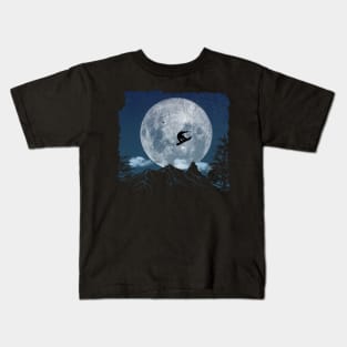 Snowboard Freestyle - Blue Moon Kids T-Shirt